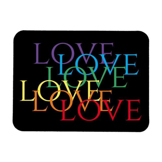 RAINBOW LIEBE II 3x4 Flexible Magnet (Horizontal)