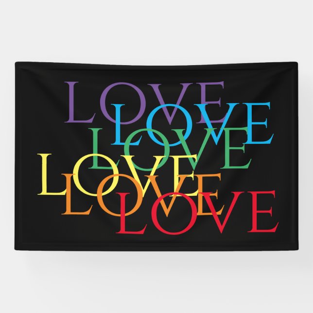RAINBOW LIEBE II 4x6 Banner (Horizontal)