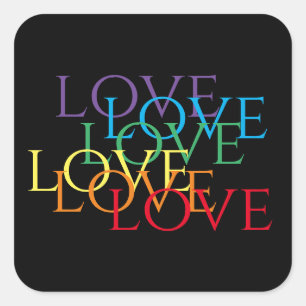 RAINBOW LIEBE II Große Aufkleber