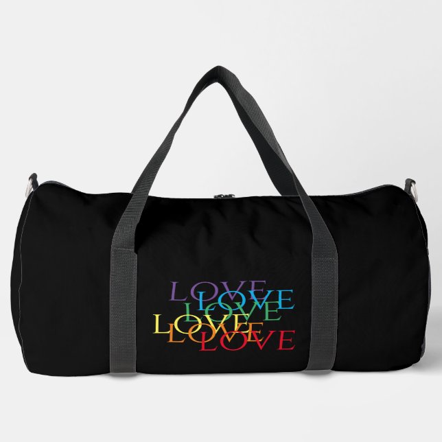 RAINBOW LIEBE II Großer Duffel Duffle Bag (Vorderseite)