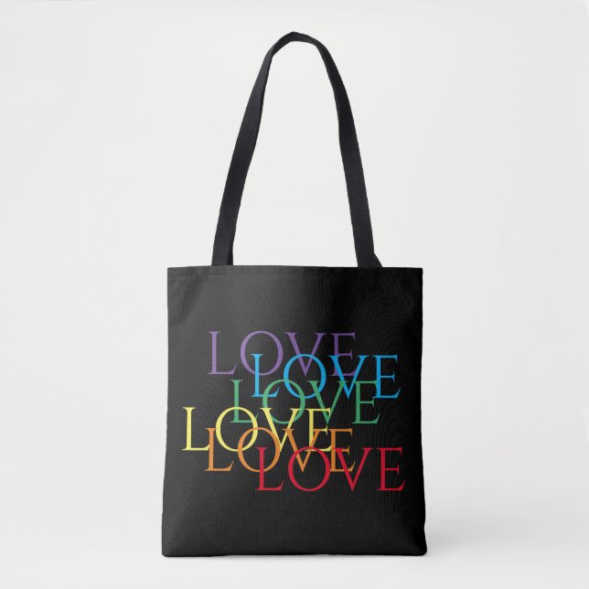 RAINBOW LIEBE II Schultertasche (Vorderseite)