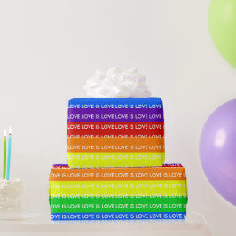 Rainbow Liebe ist Liebe Gay Pride LGBTQ Beautiful Geschenkpapier