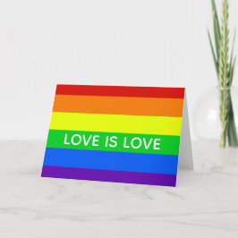 Rainbow Liebe ist Liebe Gay Pride LGBTQ Beautiful Karte