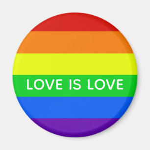 Rainbow Liebe ist Liebe Gay Pride LGBTQ Beautiful Magnet