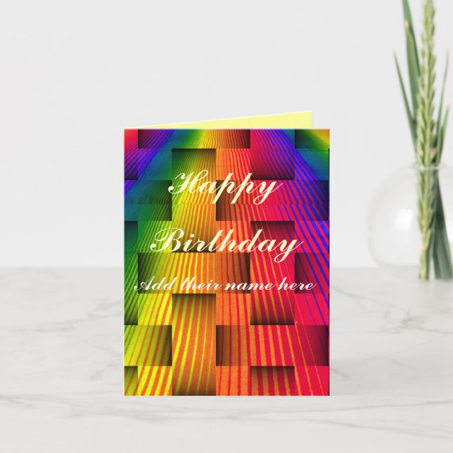 Rainbow Liebe_ Karte (Vorderseite)