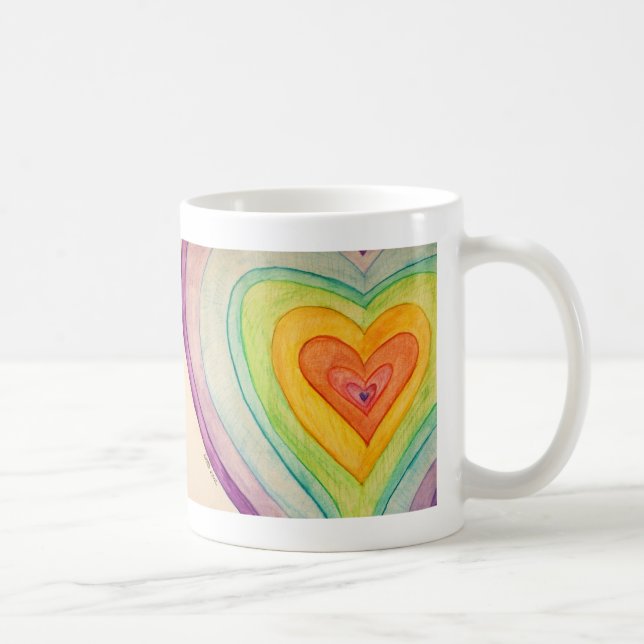 Rainbow Liebe Kunst Tasse Cup (Rechts)