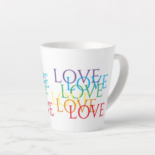 RAINBOW LIEBE Latte Tasse