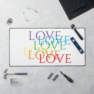 RAINBOW LIEBE Office Studio Desk Mat Schreibtischunterlage