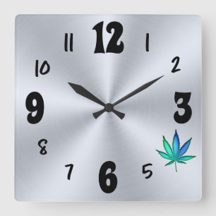 Rainbow-Liebe Quadratische Wanduhr