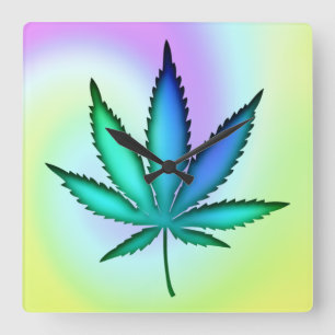 Rainbow-Liebe Quadratische Wanduhr