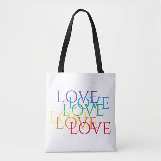 RAINBOW LIEBE Schultertasche (Vorderseite)