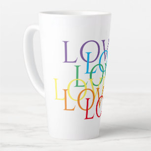 RAINBOW LIEBE Tall Latte Tasse