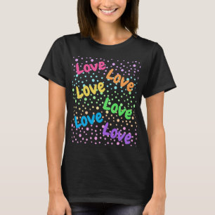 Rainbow Liebe und Dots Frauen nicht T - Shirt