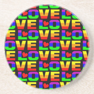 Rainbow Liebe Untersetzer