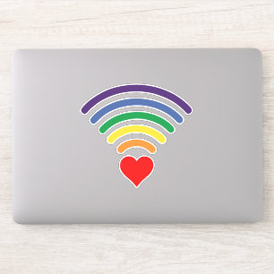 RAINBOW LIEBE WIFI AUFKLEBER
