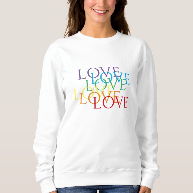 RAINBOW LIEBE Women's Basic Sweatshirt (Vorderseite)