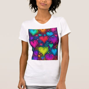 "Rainbow Liebe: Women's Bella Leinwand White T-Shi T-Shirt
