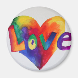 Rainbow Liebe Word Magnet Inspiration Malerei