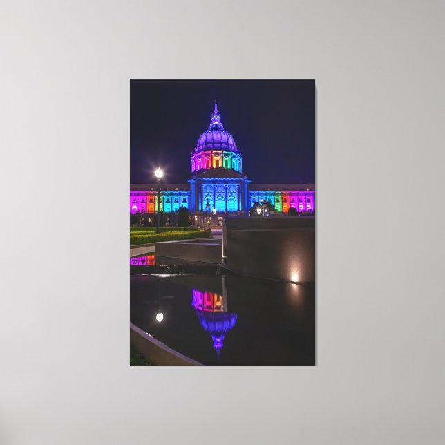 Rainbow Light in San Francisco Leinwanddruck (Vorderseite)