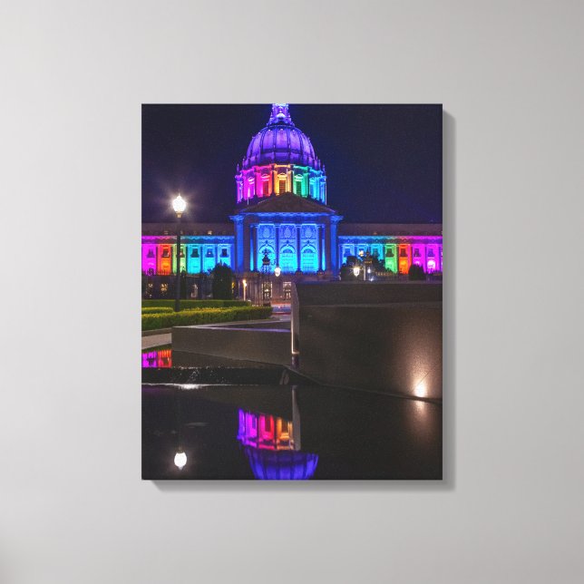 Rainbow Light in San Francisco Leinwanddruck (Vorderseite)