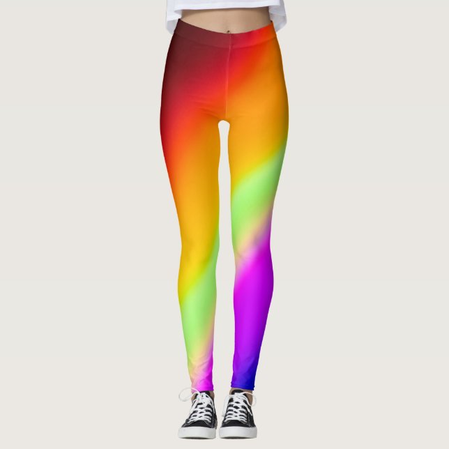 Rainbow Light Prism Unisex Leggings (Vorderseite)