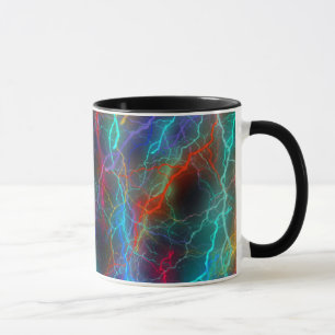 Rainbow Lightning Storm Tasse