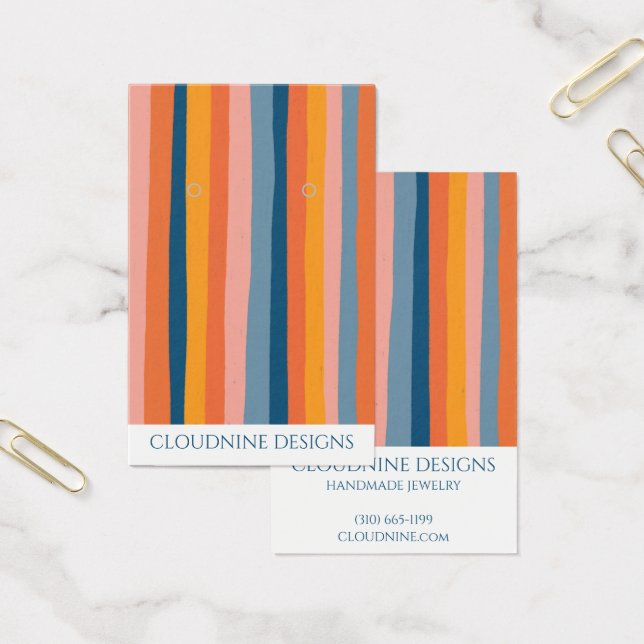 Rainbow Line Earring Necklace Juwelier Display Car (Büro)