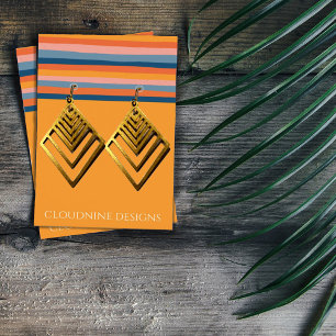 Rainbow Line Earring Necklace Juwelier Display Car