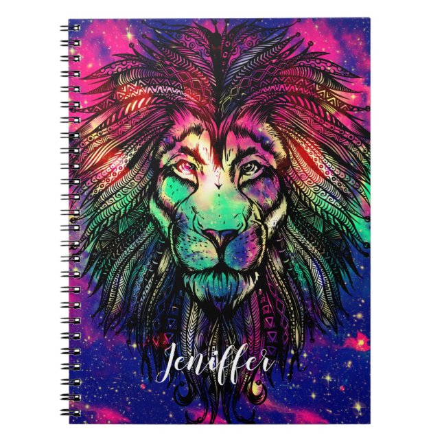 Rainbow Lion Hipster Galaxy                        Notizblock (Vorderseite)