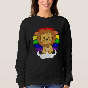 Rainbow Lion Sweet Lions for Kids Predator Sweatshirt