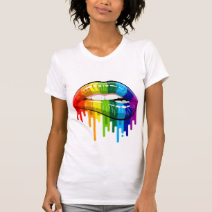 Rainbow Lips T - Shirt