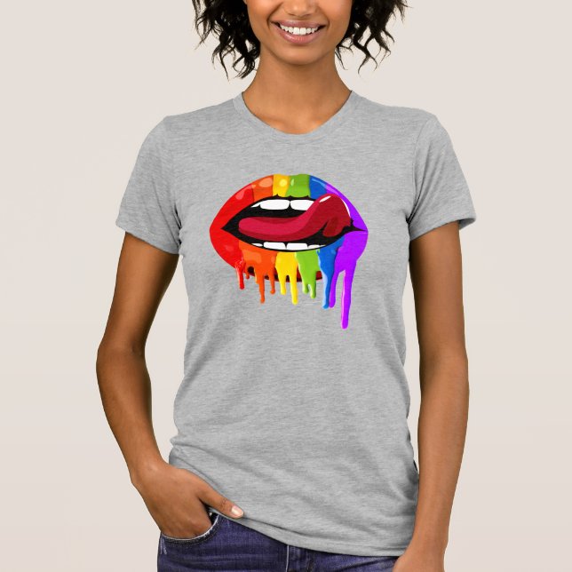 RAINBOW LIPS T-Shirt (Vorderseite)