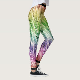 Rainbow Lite Emu Fethered Leggings