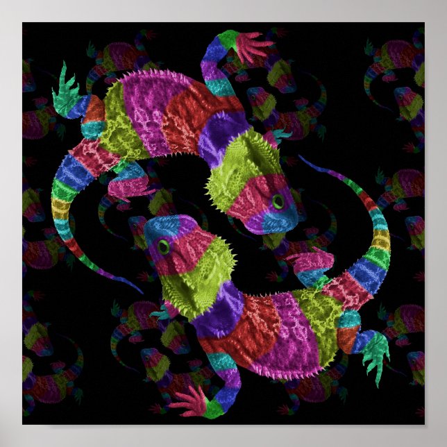 Rainbow Lizards Poster (Vorne)