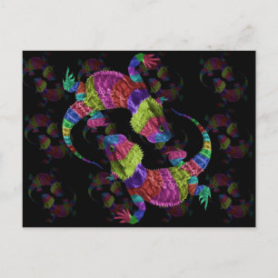 Rainbow Lizards Postkarte