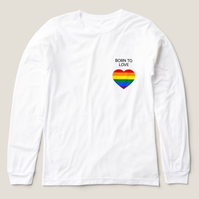 Rainbow Long Sleeve Shirt (Design Vorderseite)