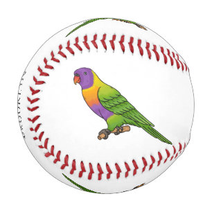 Rainbow-Lorikeet-Cartoon Baseball