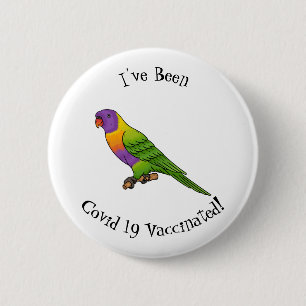 Rainbow-Lorikeet-Cartoon Button