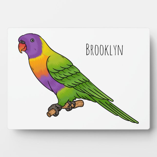 Rainbow-Lorikeet-Cartoon Fotoplatte (Vorderseite)