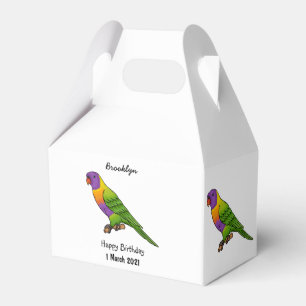 Rainbow-Lorikeet-Cartoon Geschenkschachtel