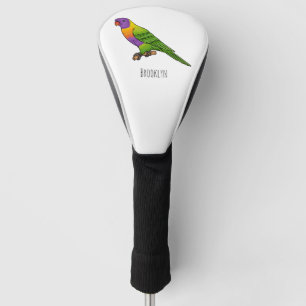 Rainbow-Lorikeet-Cartoon Golf Headcover