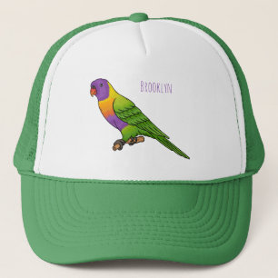 Rainbow-Lorikeet-Cartoon Truckerkappe