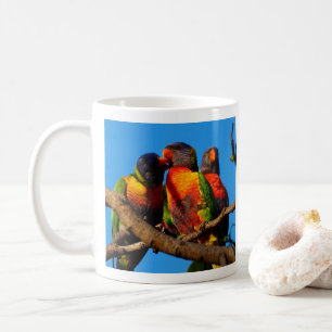 Rainbow Lorikeet Foto Kaffee Tasse
