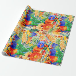 Rainbow Lorikeet Garden Geschenkpapier