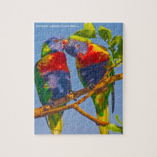 Rainbow Lorikeets Australien Puzzle (Vertikal)