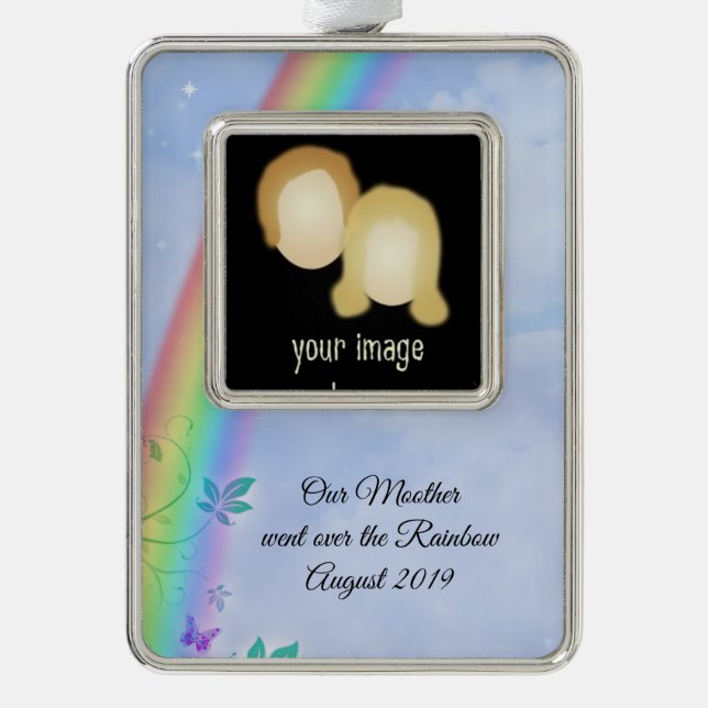 Rainbow Loss Ornament Rahmen-Ornament Silber (Vorderseite)