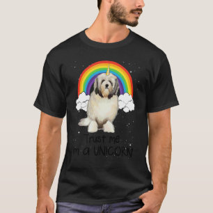 Rainbow Lowchen Vertrau mir ich bin ein Einhorn Hu T-Shirt
