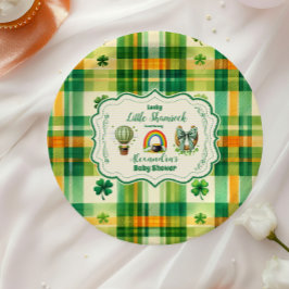 Rainbow Lucky Little Kleeblatt Baby Dusche Pappteller