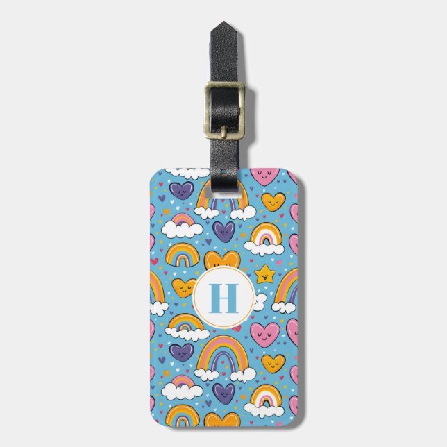 Rainbow Luggage Tag Gepäckanhänger (Vorderseite vertikal)