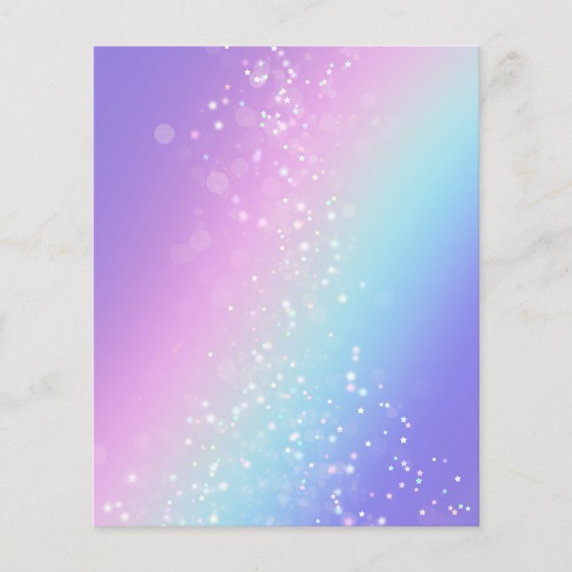 Rainbow Magic Sparkle Stars Scrapbook Paper (Vorderseite)